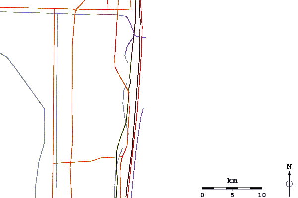 Roads and rivers around Boynton Inet