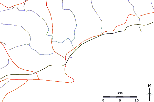 Roads and rivers around Brak River