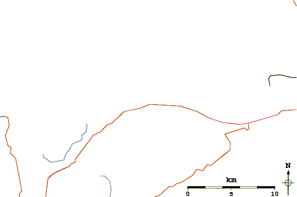 Roads and rivers around Brandon Bay