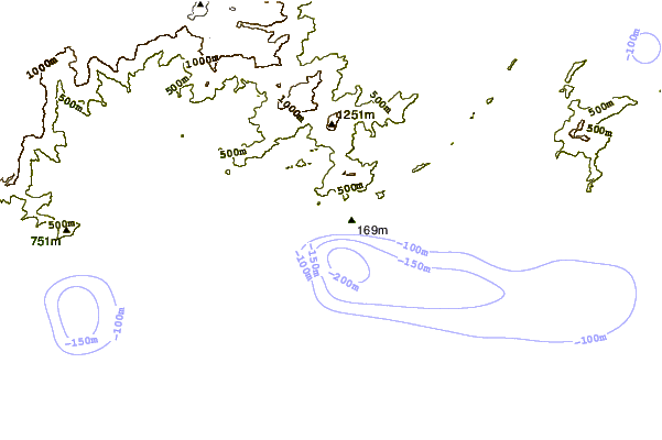 Shoreline around Brava do Camburi Oeste