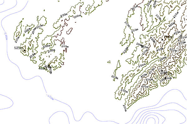 Shoreline around Breaker Bay
