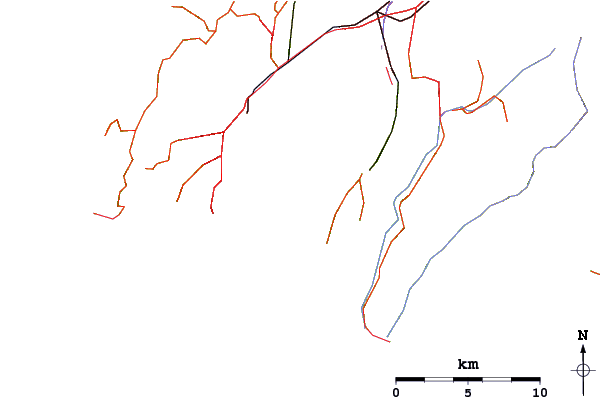 Roads and rivers around Breaker Bay