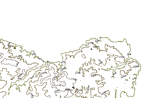 Shoreline around Bretteville