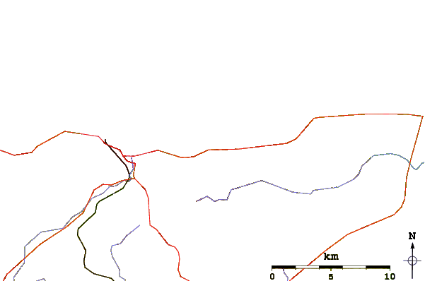 Roads and rivers around Bretteville
