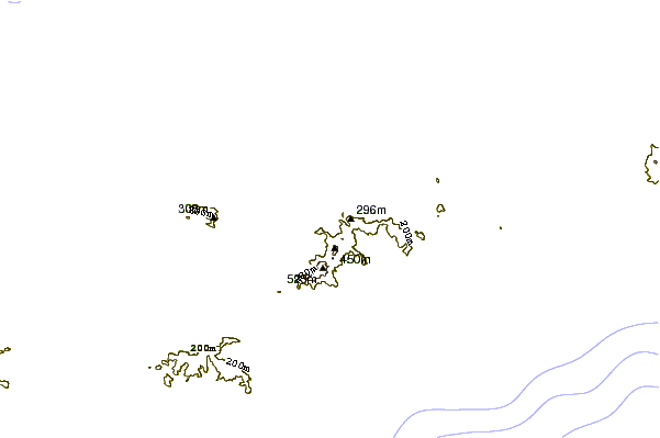 Shoreline around Brewers Bay