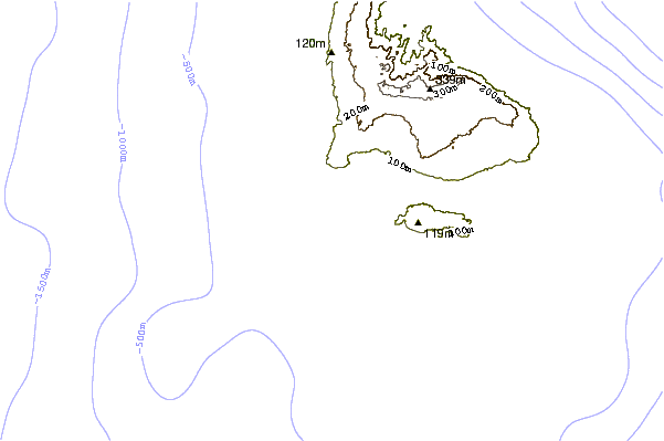 Shoreline around Bridgetown Harbour