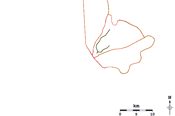 Roads and rivers around Bridgetown Harbour