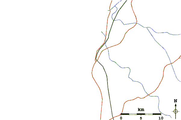 Roads and rivers around Briech