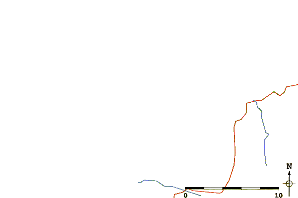 Roads and rivers around Brinlack Point (Bloody Foreland)