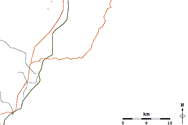 Roads and rivers around Broad Cove