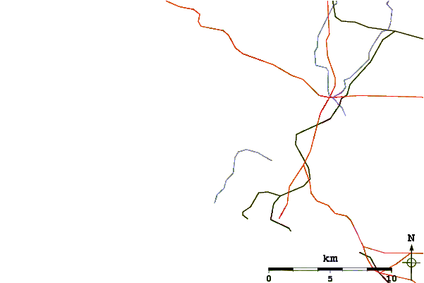 Roads and rivers around Broadhaven