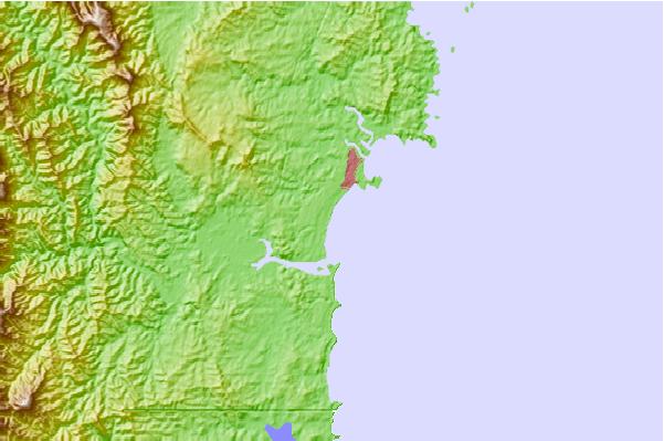 Surf breaks located close to Broulee North