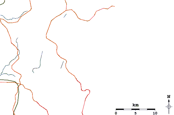 Roads and rivers around Browns Bay Bar