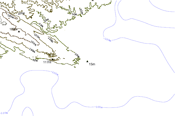 Shoreline around Bruces Beauties