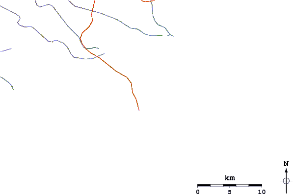 Roads and rivers around Bruces Beauties