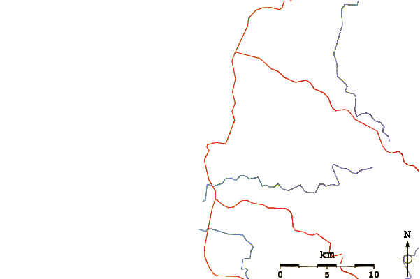 Roads and rivers around Buchupureo