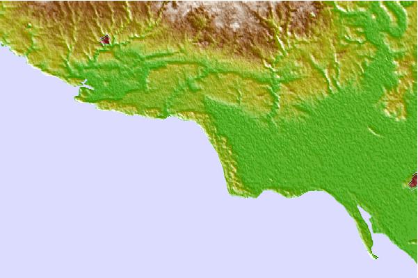 Surf spots located close to Bud Bud