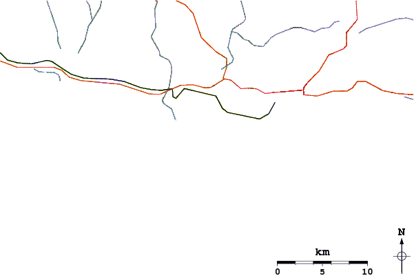 Roads and rivers around Buffalo Bay Wildside