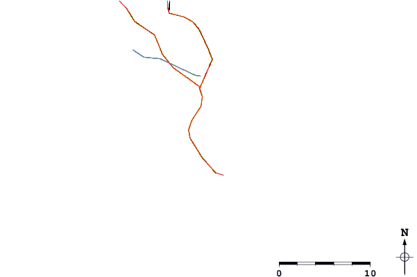 Roads and rivers around Buffels Bay