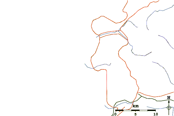 Roads and rivers around Buggerru