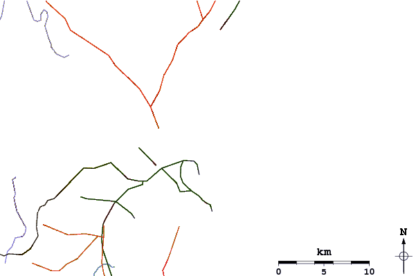 Roads and rivers around Bulli Beach
