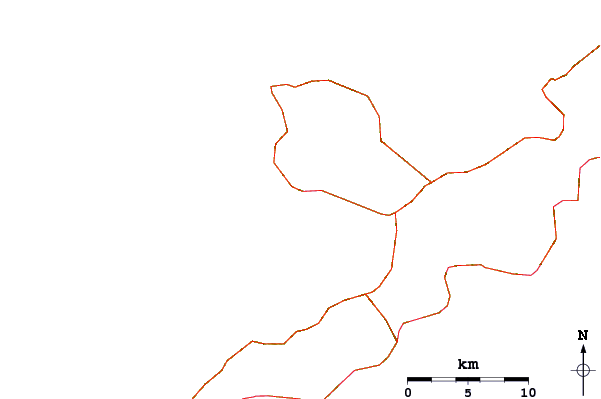 Roads and rivers around Buma
