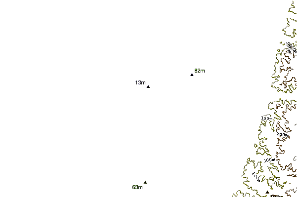 Shoreline around Bunbury Sidies