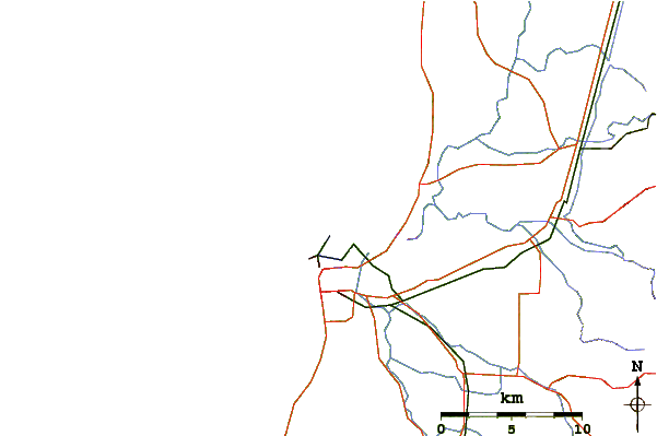 Roads and rivers around Bunbury The Wall
