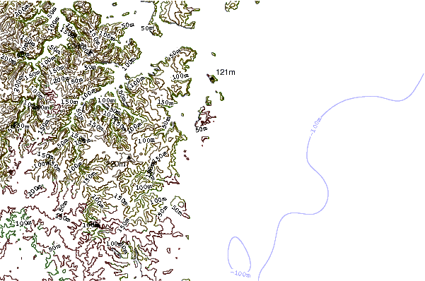 Shoreline around Bungan Beach