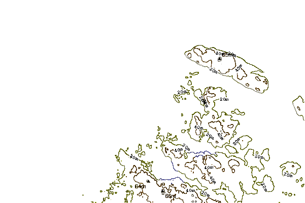 Shoreline around Bunkers