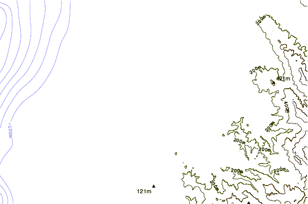 Shoreline around Bunkers