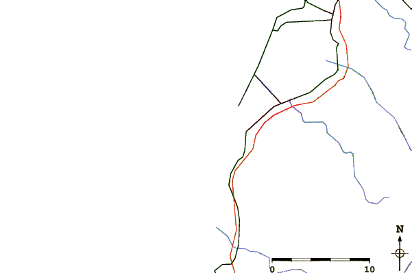 Roads and rivers around Bunkers