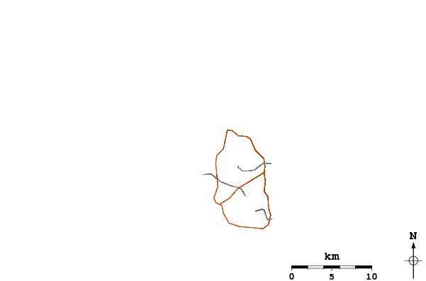Roads and rivers around Bunkum Bay