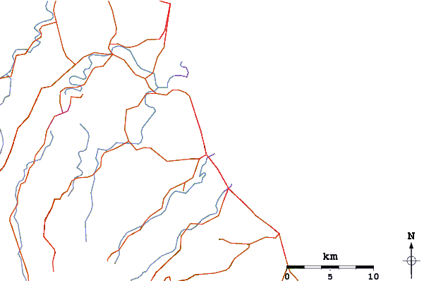Roads and rivers around Burleigh Heads