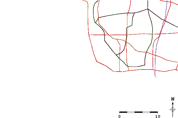 Roads and rivers around Burnout