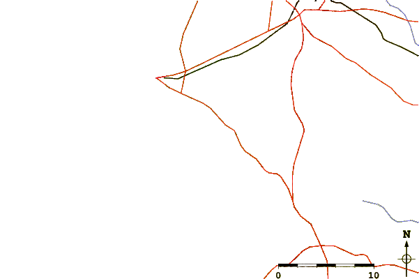 Roads and rivers around Burrinho