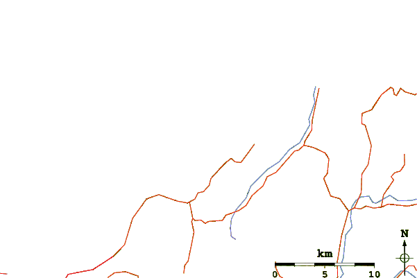 Roads and rivers around Cable Bay
