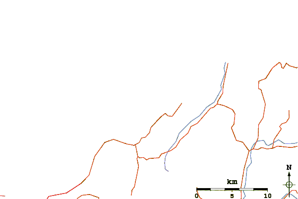 Roads and rivers around Cable Bay