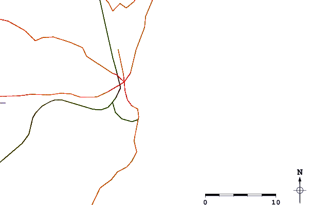 Roads and rivers around Cabo Corrientes