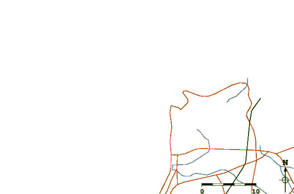 Roads and rivers around Cabo de la Vela