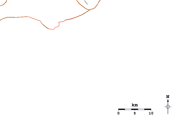 Roads and rivers around Cabo Mongo