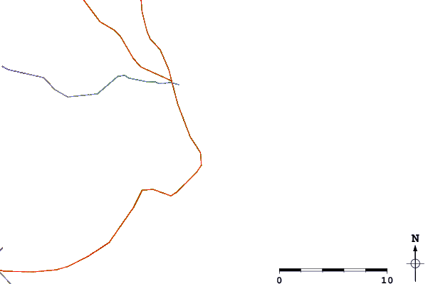 Roads and rivers around Cabo Raso