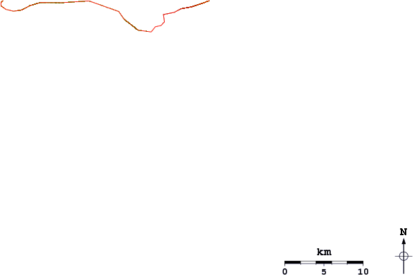 Roads and rivers around Cabo Beata