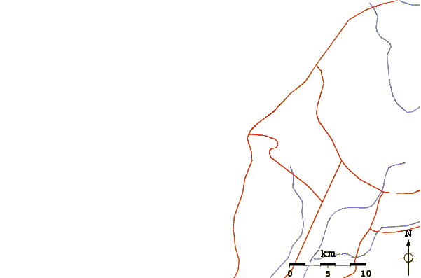 Roads and rivers around Cabo Blanquillo