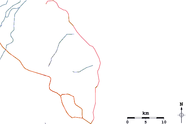 Roads and rivers around Cabo Pulmo