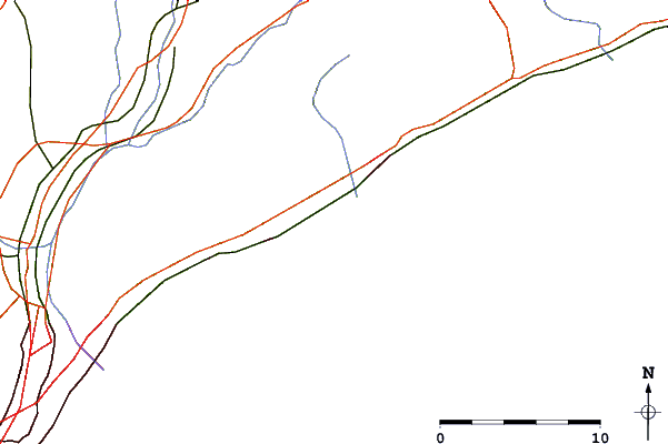 Roads and rivers around Cabrera