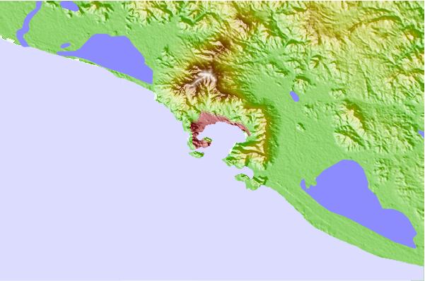 Surf spots located close to Cacas Point