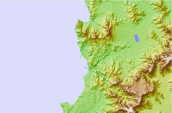 Surf spots located close to Cachagua