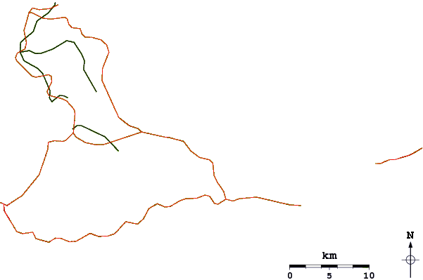 Roads and rivers around Caille Dehors