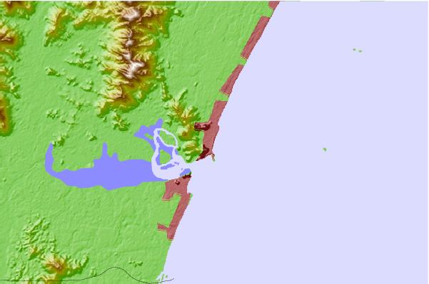 Surf spots located close to Caioba